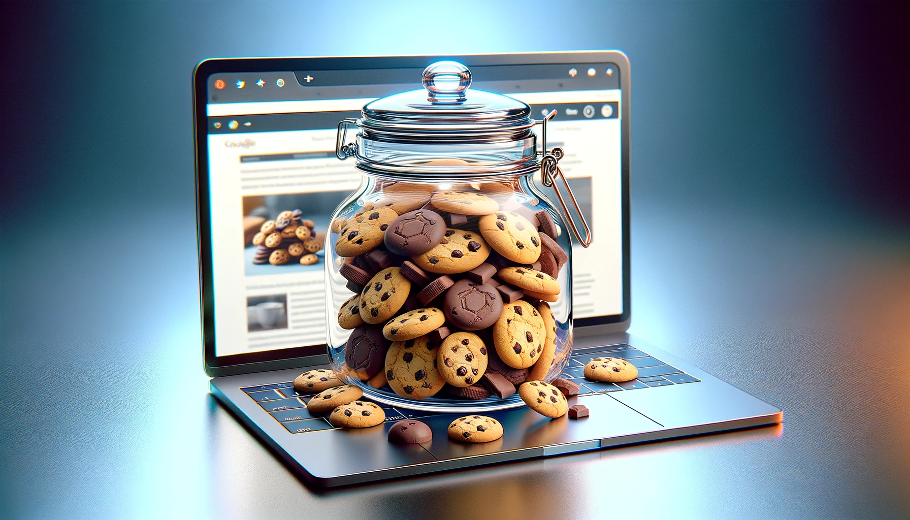 Cookie consent op laptop