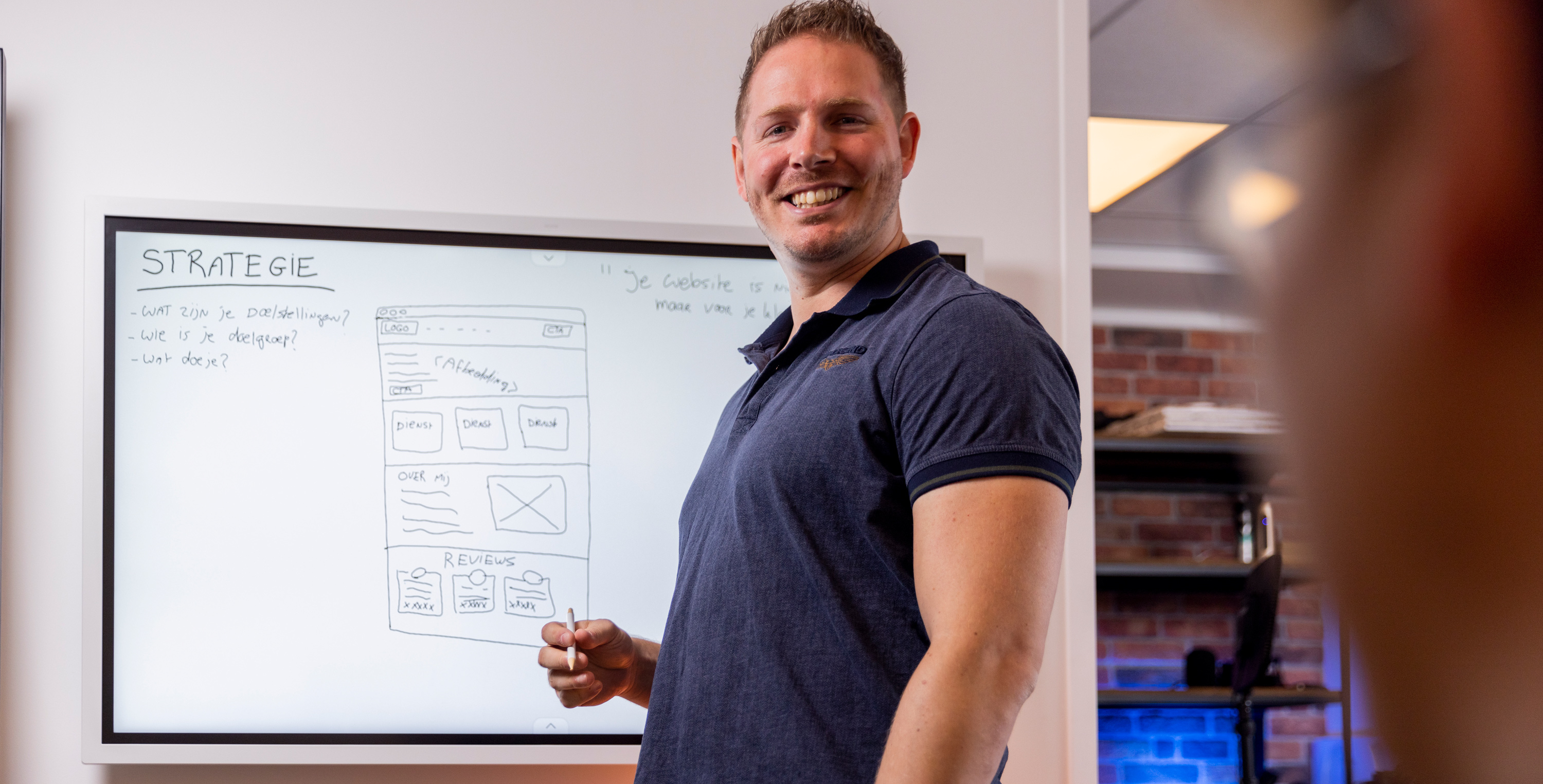 Sven Kersten aan het werk als SEO specialist